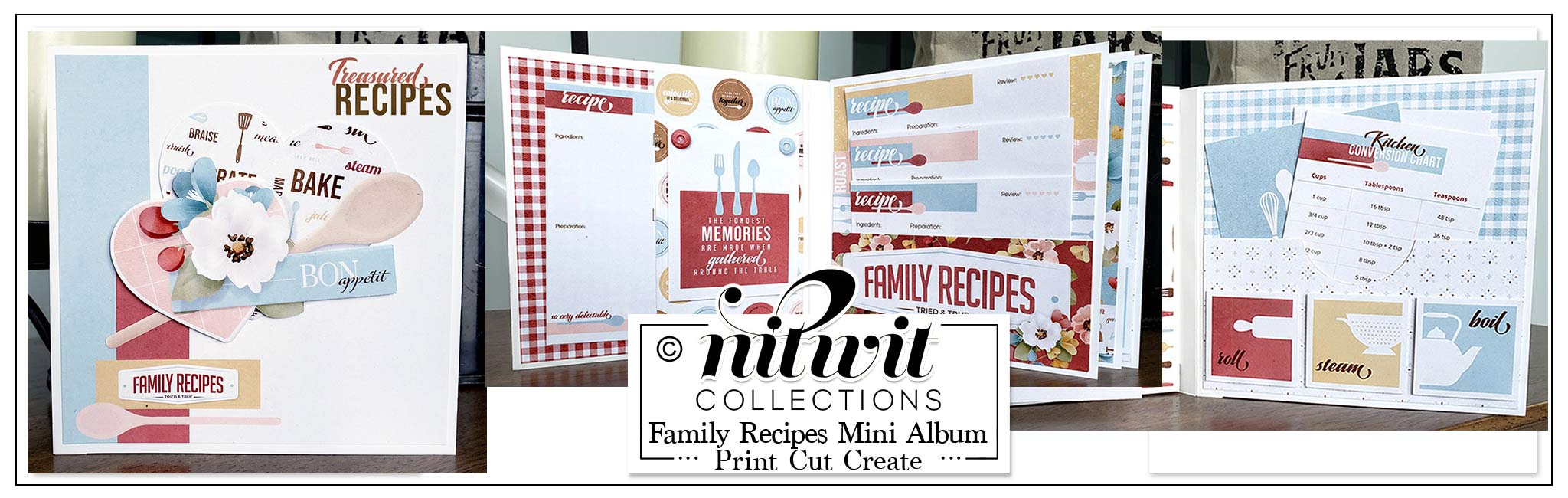 Print Cut Create - Family Recipe Mini Album Book