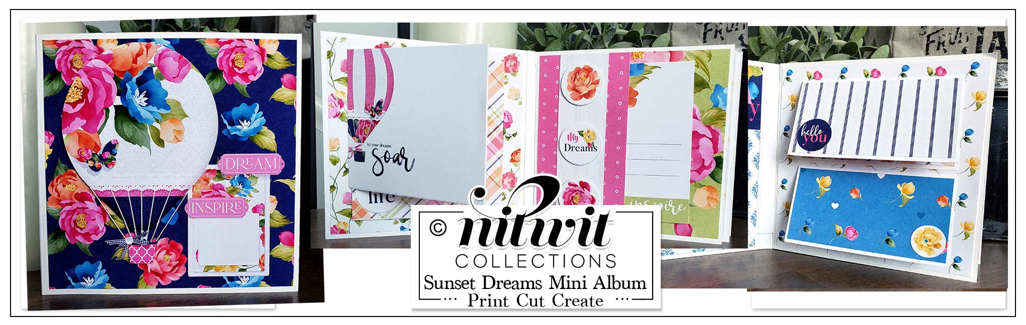 Print Cut Create - Sunset Dreams Mini Album Kit