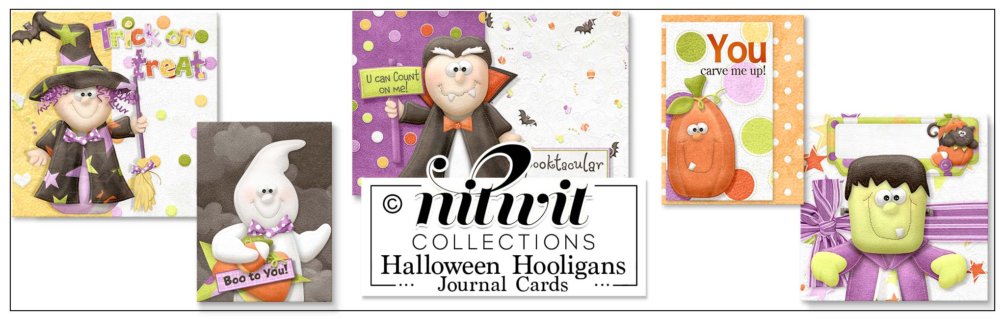 Halloween Hooligans - Journal Cards