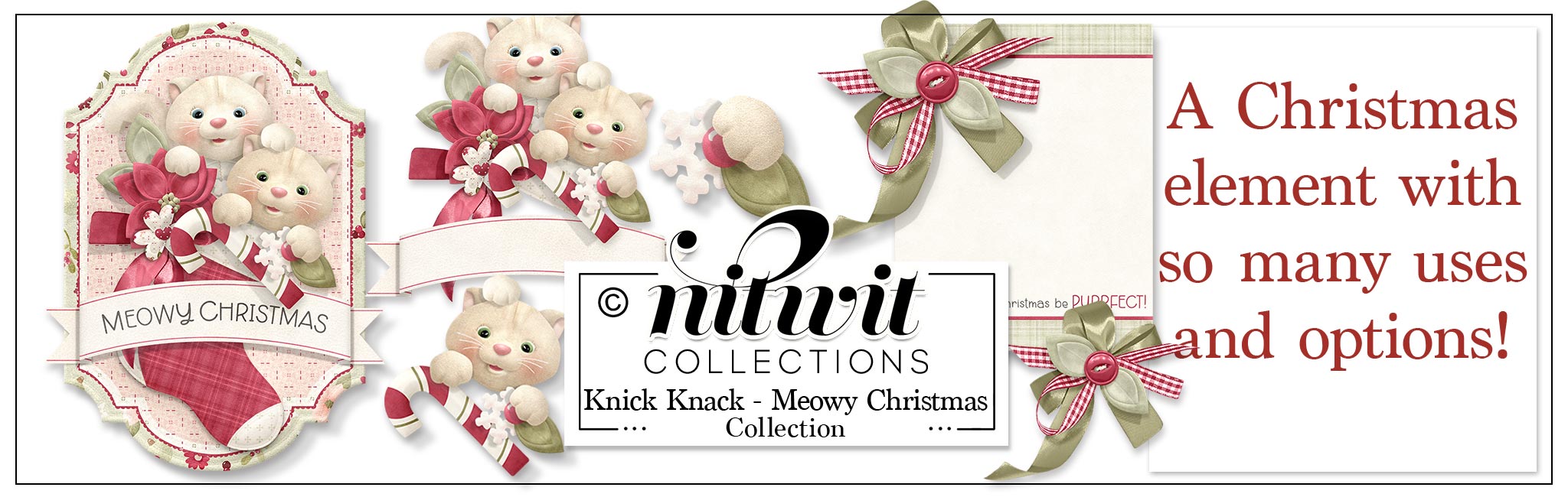 Knick Knack - Meowy Christmas