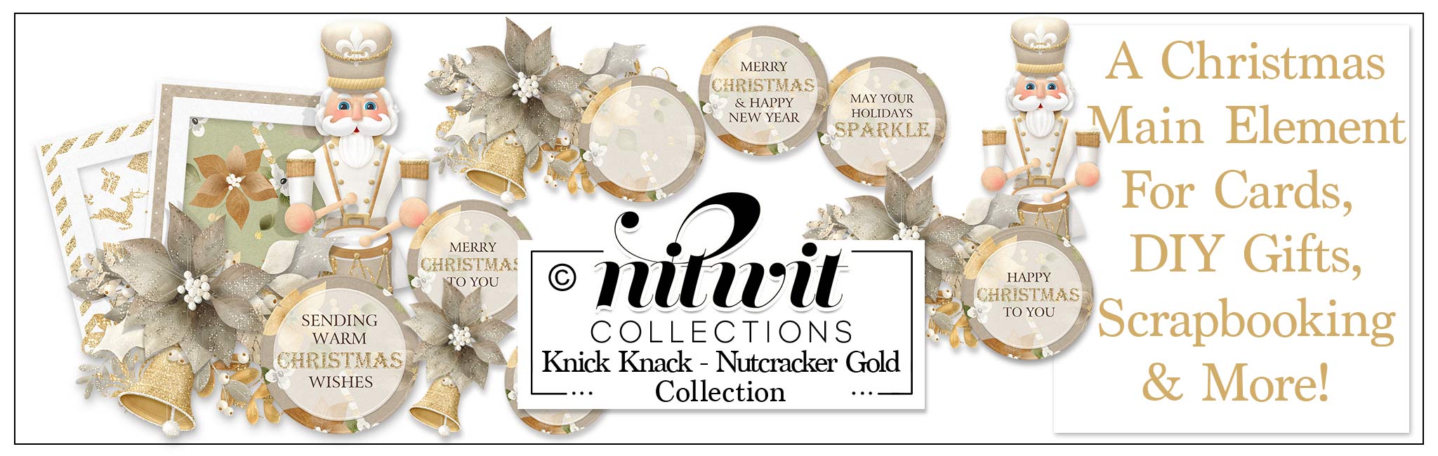 Knick Knack - Nutcracker Gold